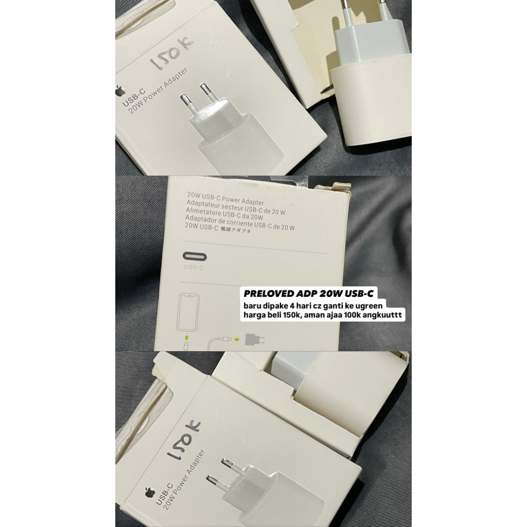 USB-C 20W Power Adapter Iphone