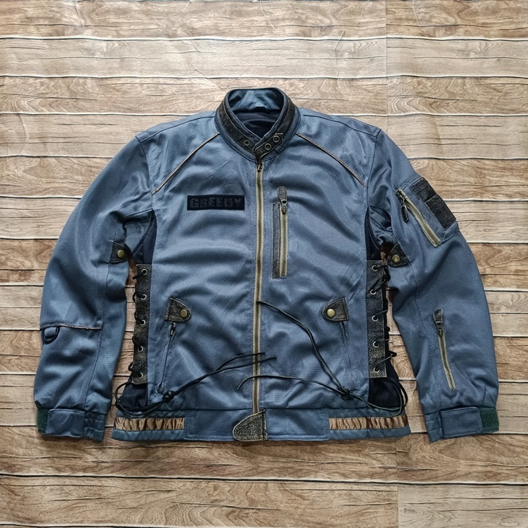 GREEDY Moto Jacket size L Gray ( No protector )