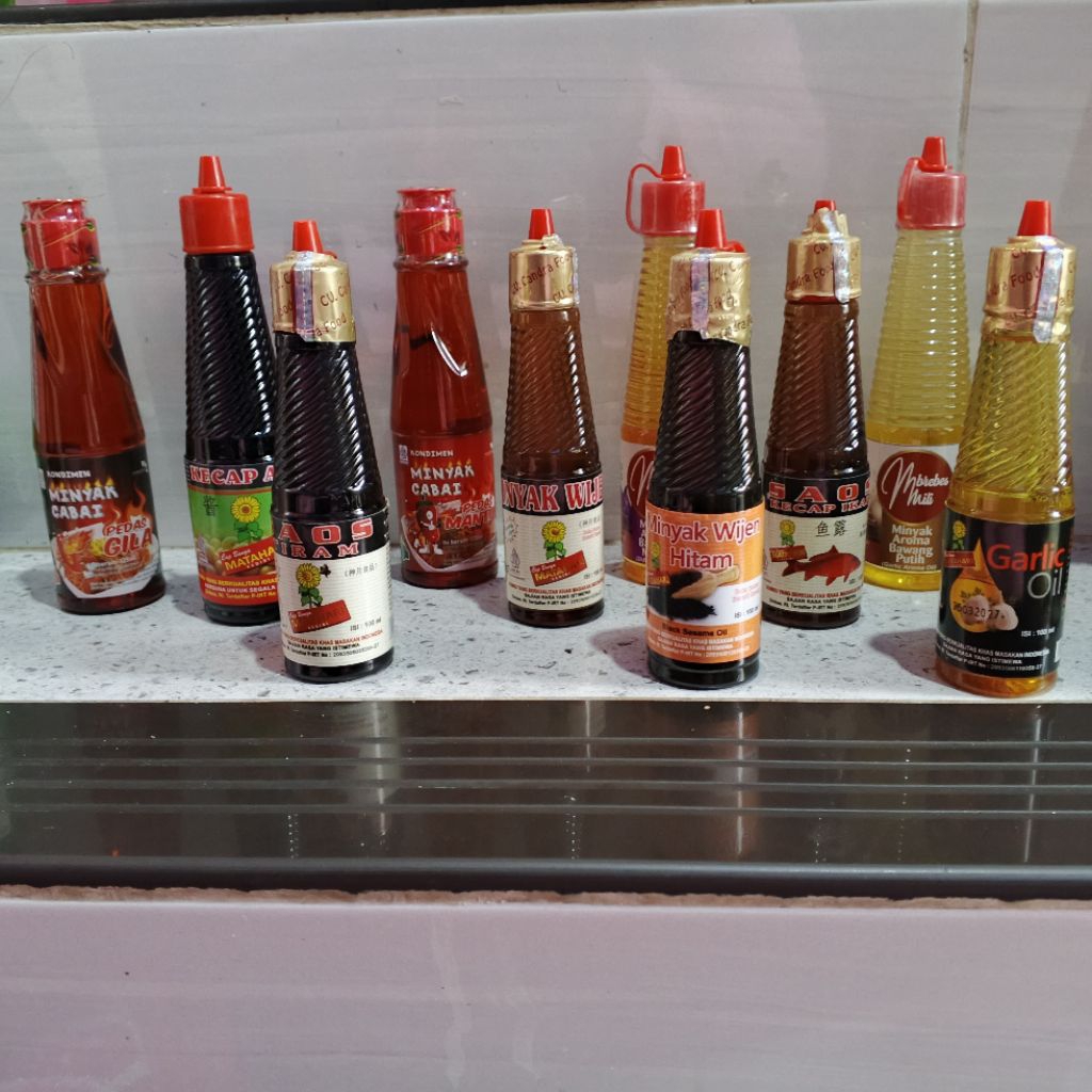 minyak wijen java minyak wijen hitam matahari minyak ikan saos tiram minyak bawang putih minyak bawa