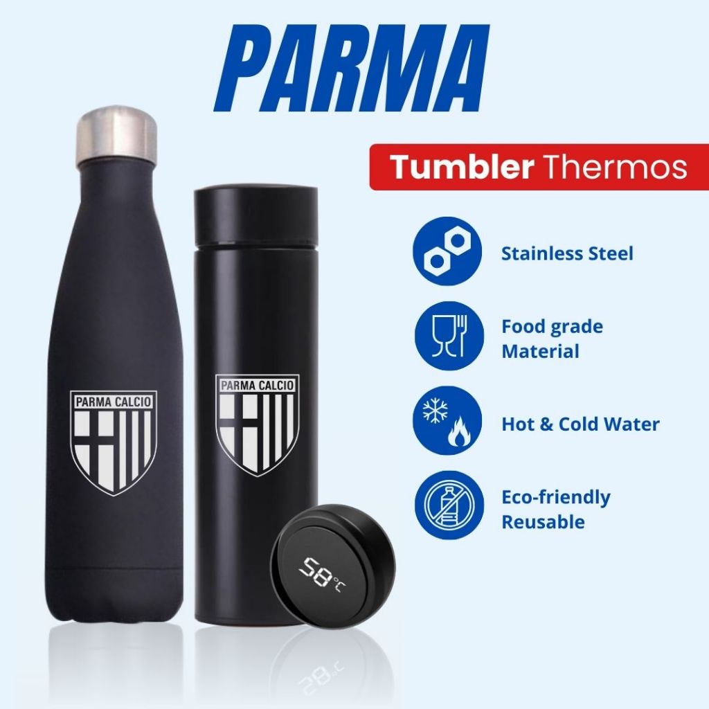 PARMA - TUMBLER TERMOS CUSTOM DESAIN LOGO PARMA CALCIO