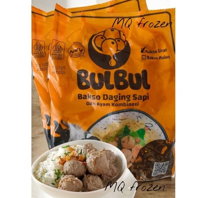 Bakso Sapi Bul bul 600g (50 butir) | bakso bulbul | bakso sapi | bakso urat sapi | bulbul | MQ Froze