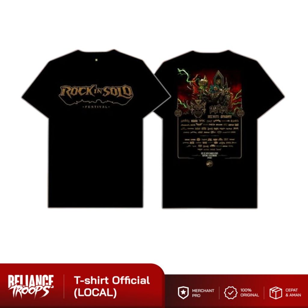 T-shirt Official | Rock In Solo 2025 - Font