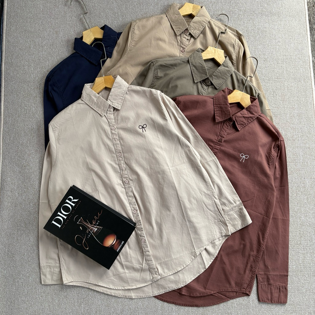 ( Gummy ) Pocket Shirt || Kemeja Wanita BKK Bordir Pita  || Korean Style