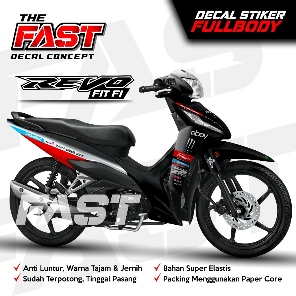 BISA COD Decal Sticker Revo Fit FI/Revo X Fullbody Enduro Racing Decal stiker Revo Fit FI/Revo X sti