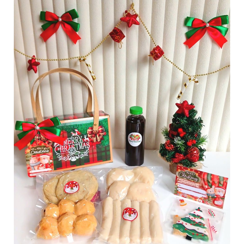[ READY SIAP KIRIM ] Hampers Pempek Natal Christmas 2kk