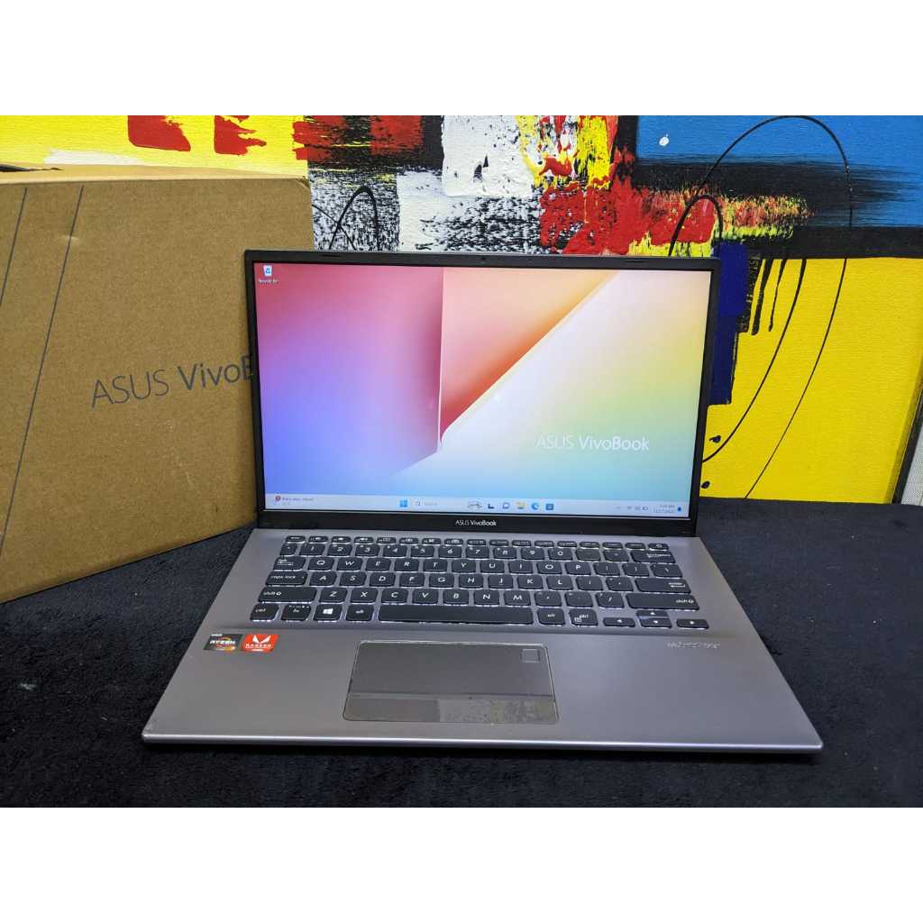 Laptop Asus Vivobook 14 X412DA Ryzen 7 3700U 8/512 Backlit Siap Pakai Fullset
