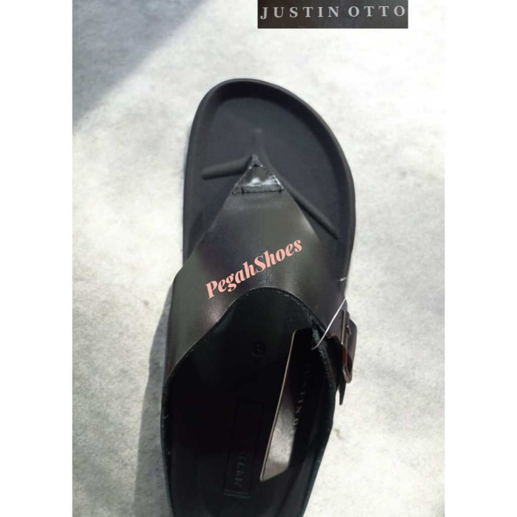 JUSTIN OTTO SANDAL FORMAL PRIA DEWASA KULIT SAPI ORIGINAL