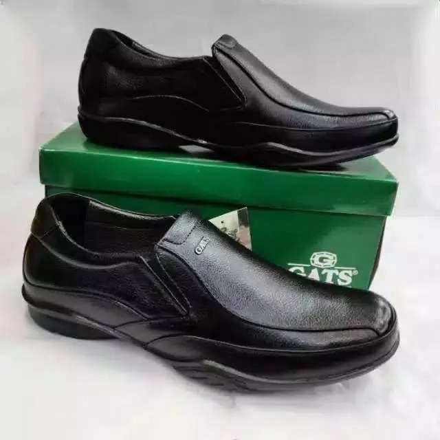 Promo Sepatu Dewasa Sepatu Kulit Pria Gats Gi 7211 Hitam dan Tan