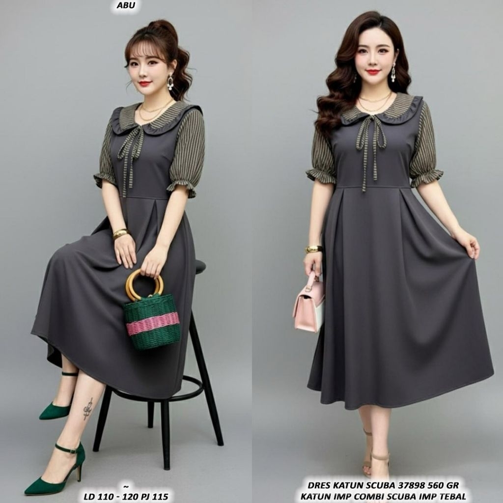 001 BAT ASD 92303 / GLW 0854 DRESS SCUBA KOMBI SALUR IMPORT / READY / REALPICT