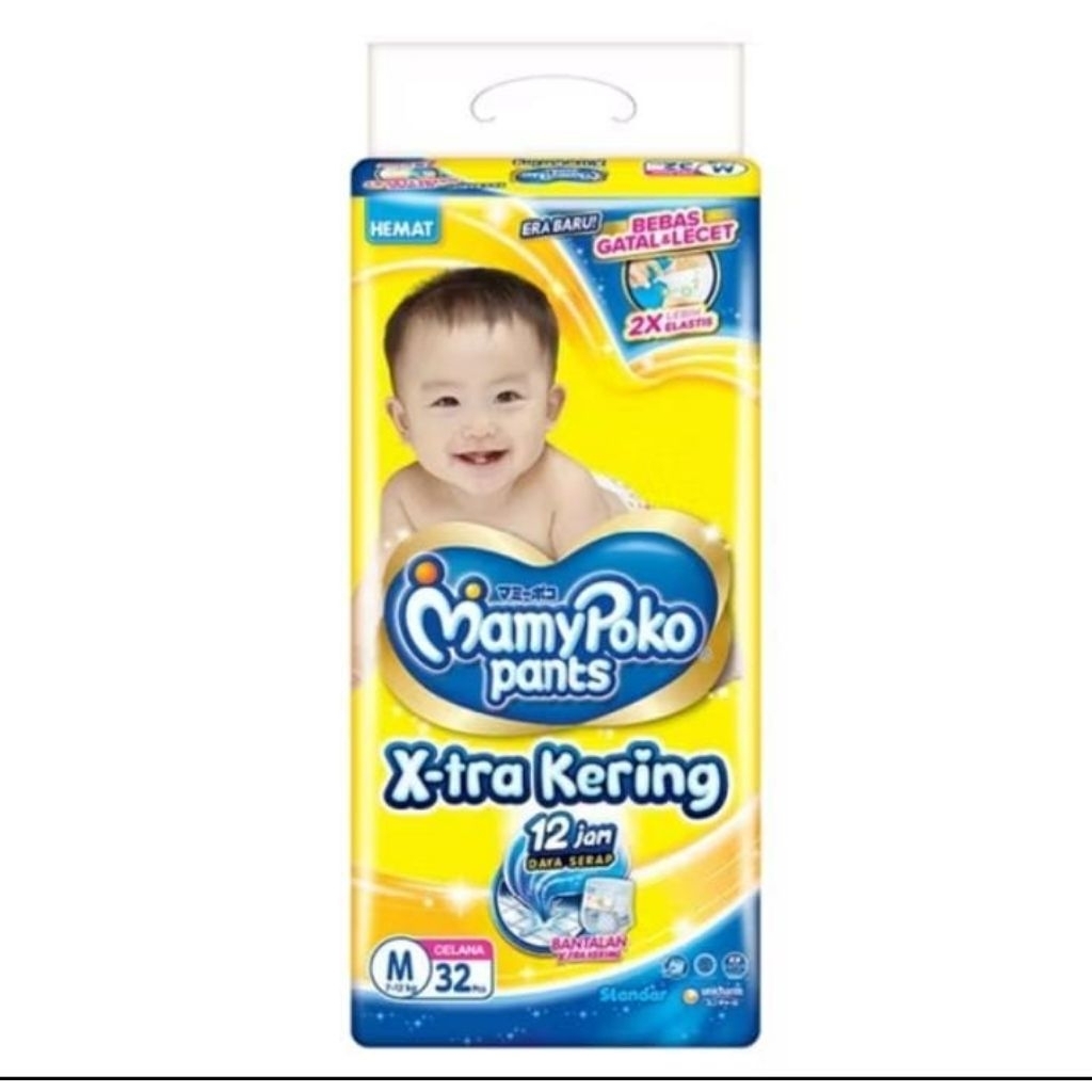 Pampers Mamy Poko Ukuran M32 tipe Celana