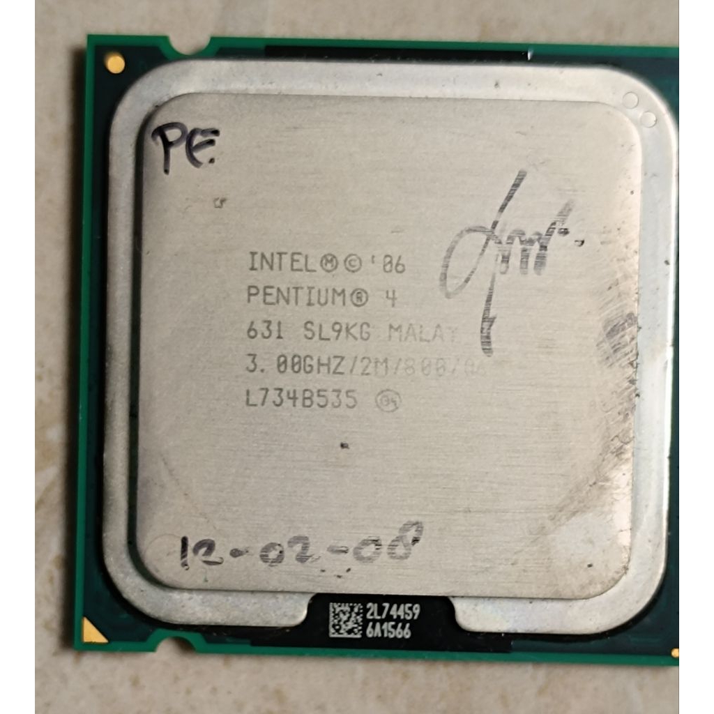 Intel Pentium 4 LGA775 3 GHZ + Fan bawaan Procesor Bekas CPU