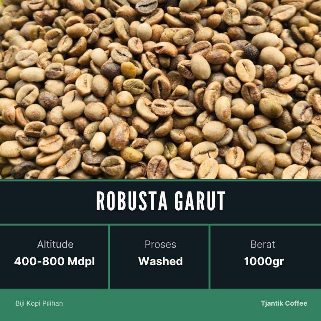 GREEN BEAN/ BIJI KOPI MENTAH ROBUSTA GARUT GRADE 1 - 1KG