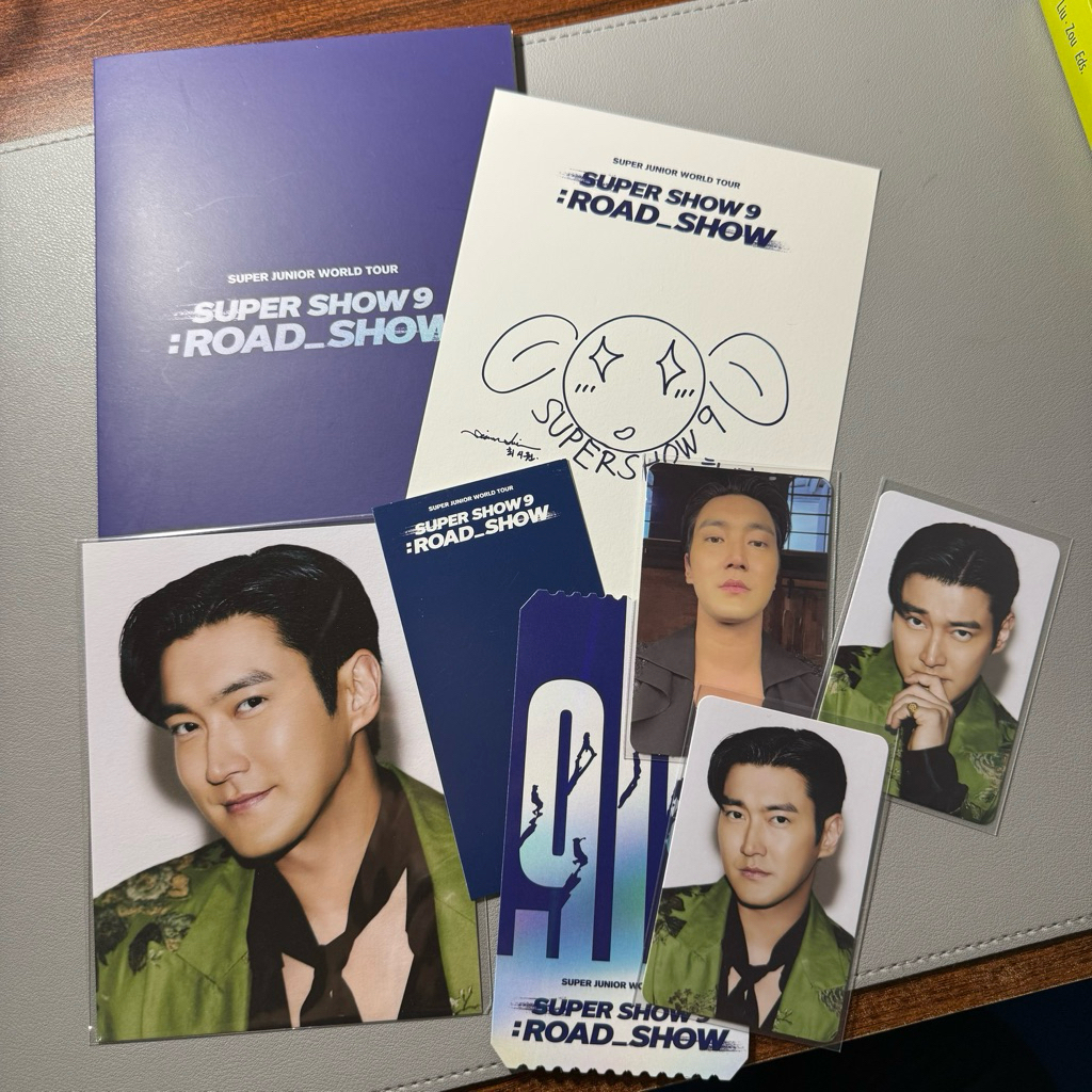 [OFFICIAL] Siwon Choi Super Junior SS9 Super Show 9 Encore road show AR Ticket Set Photocard set Suj