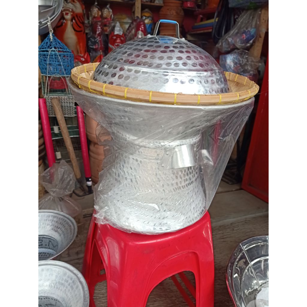 Seeng dangdang almunium 1set.dangdang kukus nasi uk 33cm
