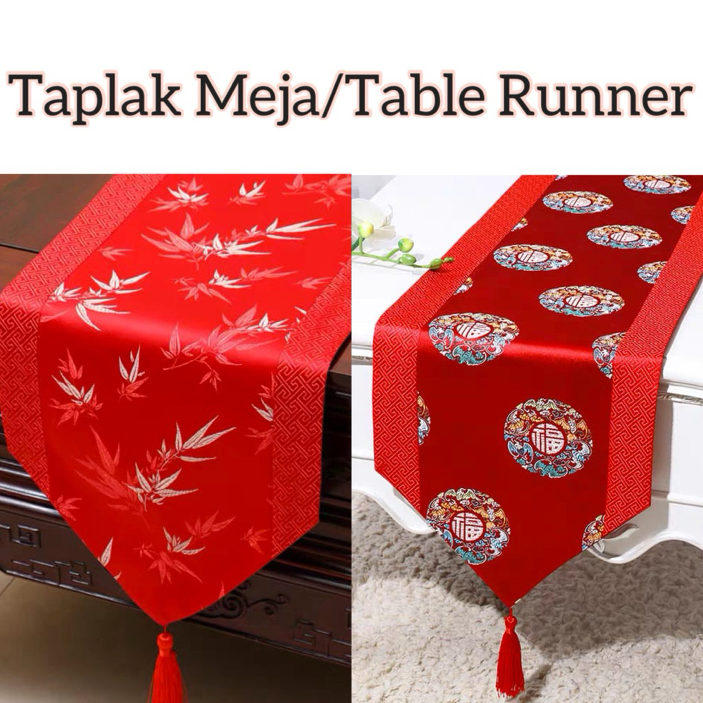 Taplak Meja / Table Runner Imlek Bahan Premium