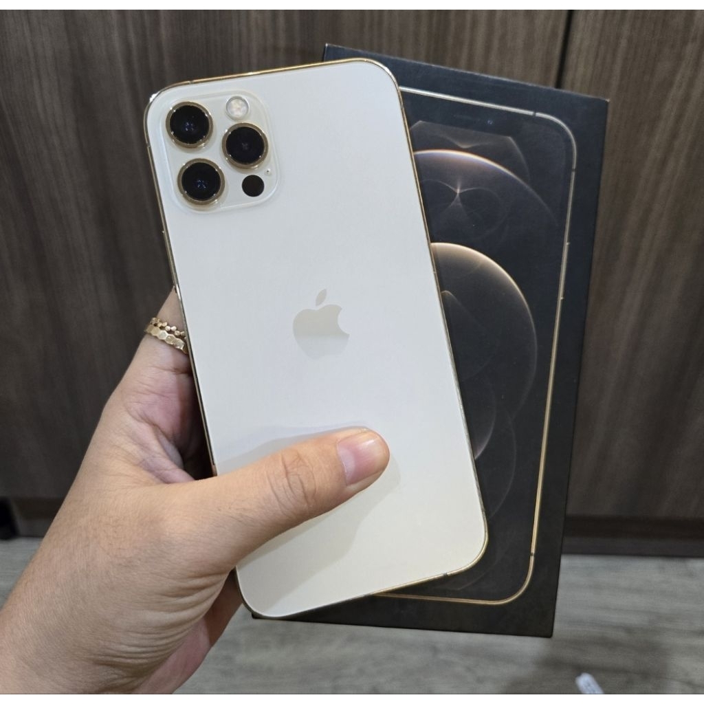 Iphone 12 Pro, 256 Gb, Ibox, bh 95%, garansi Ibox habis, seken, gold