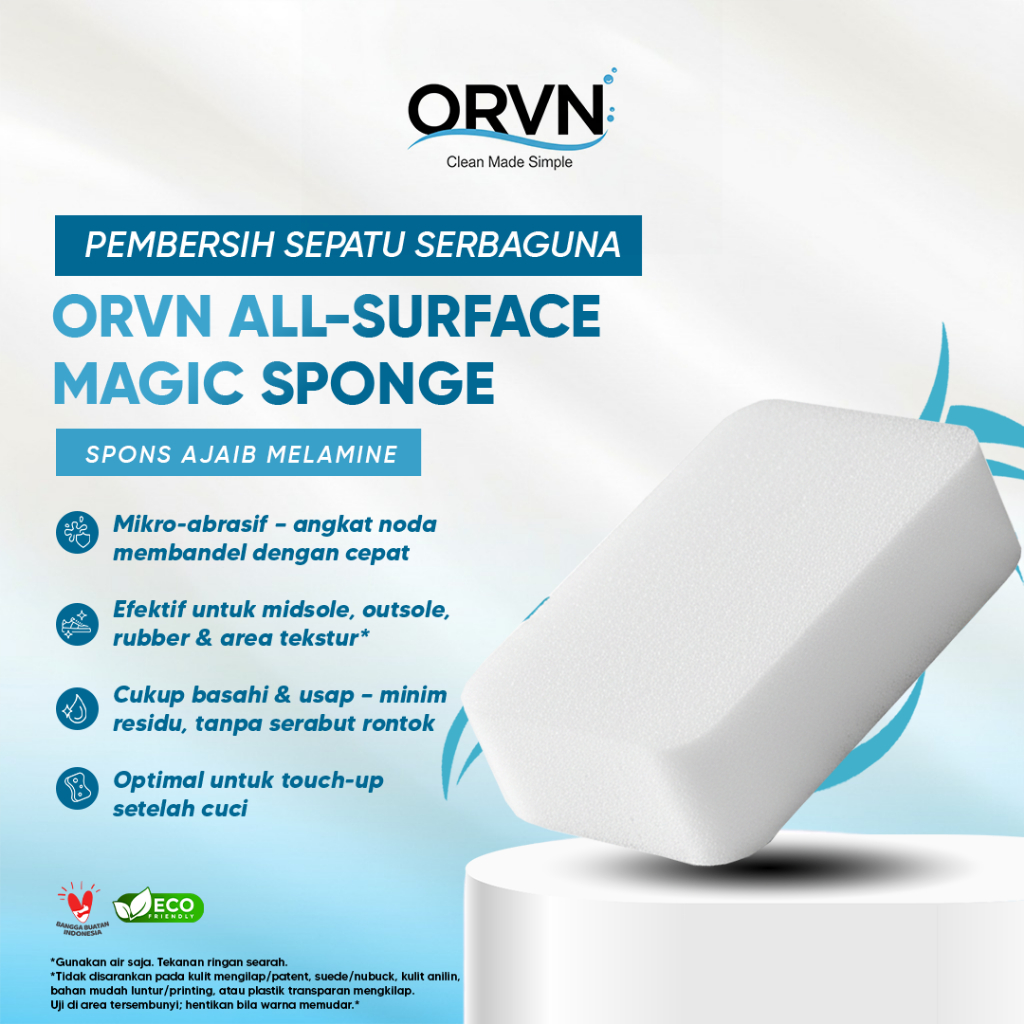 ORVN All-Surface Magic Sponge – Spons Ajaib Melamine Pembersih Sepatu