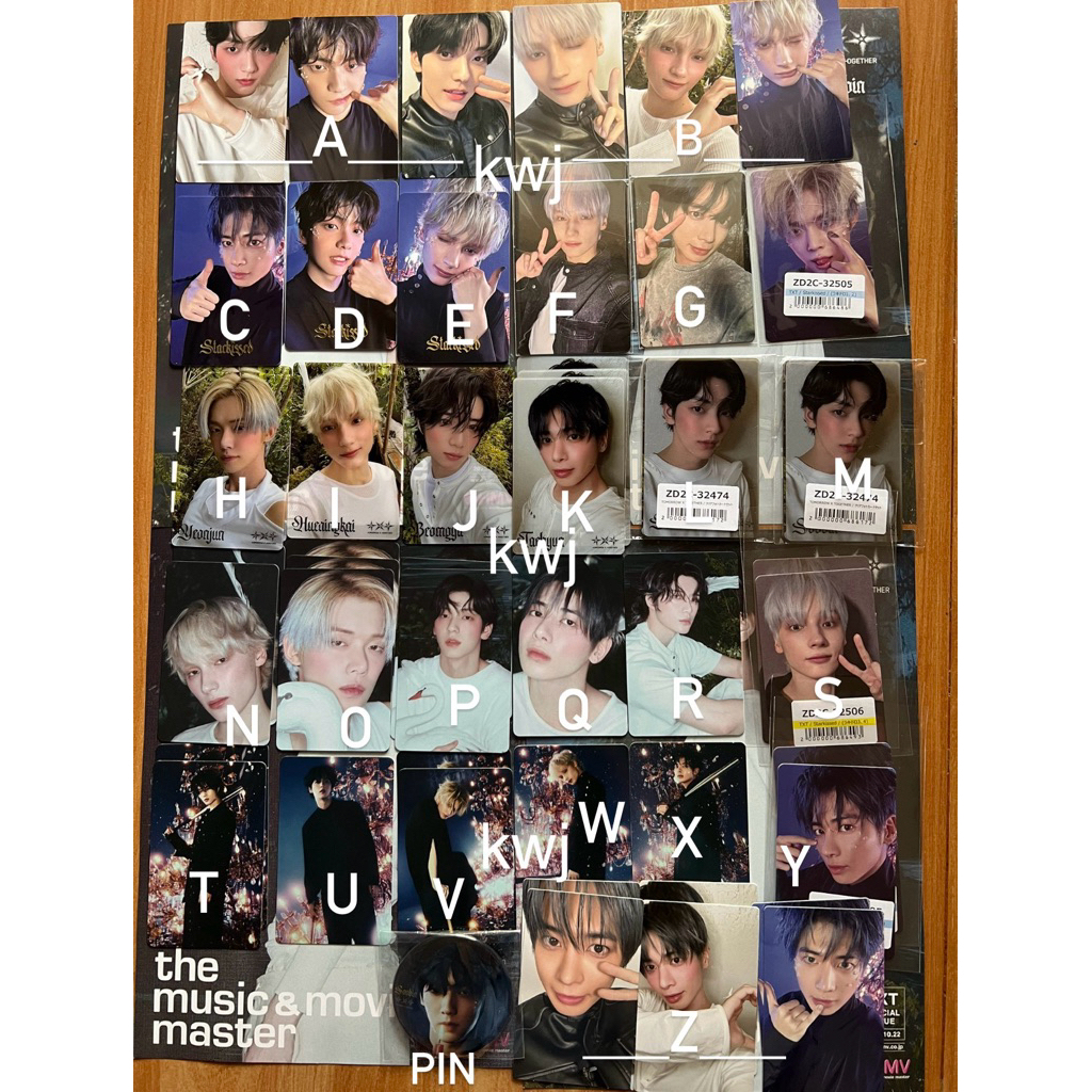(READY STOCK) txt photocard jepang album starkissed soobin yeonjun beomgyu taehyun hueningkai univer