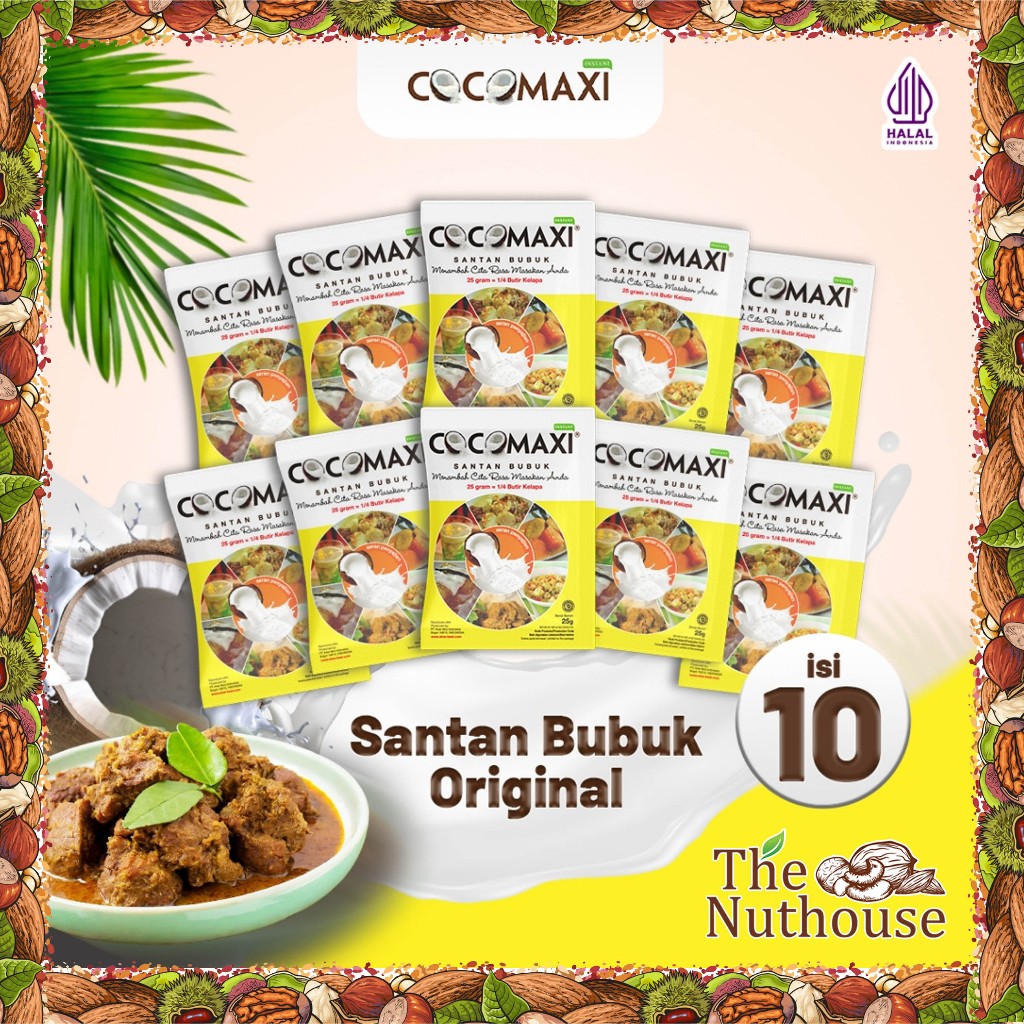 Cocomaxi Standart Kuning Santan Bubuk (1 renceng Isi 10pcs)