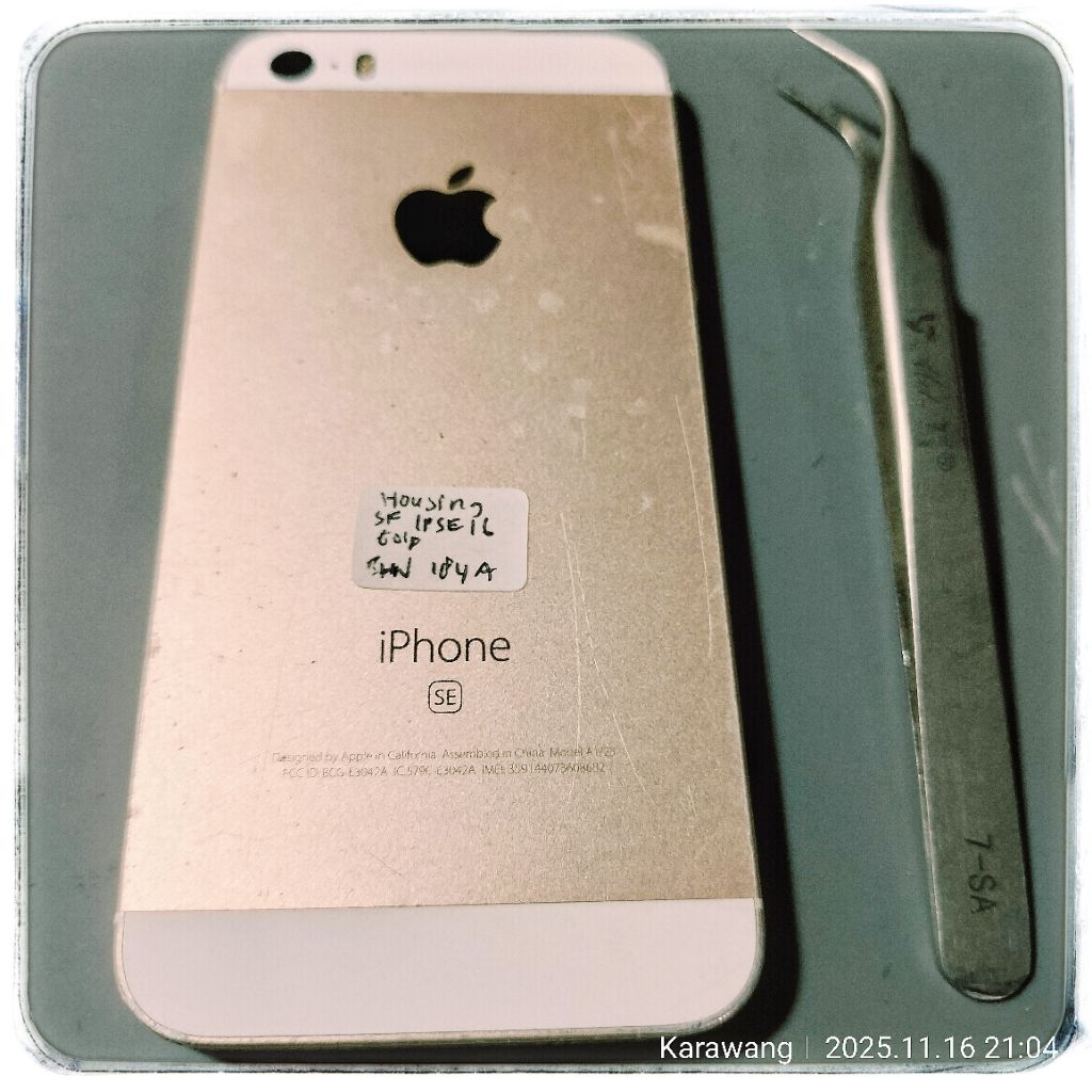 [ bahan-184A & 184B ] Housing semi Full Set iPhone SE 2016 (SE 16)  | pilih VARIAN | Non iBox