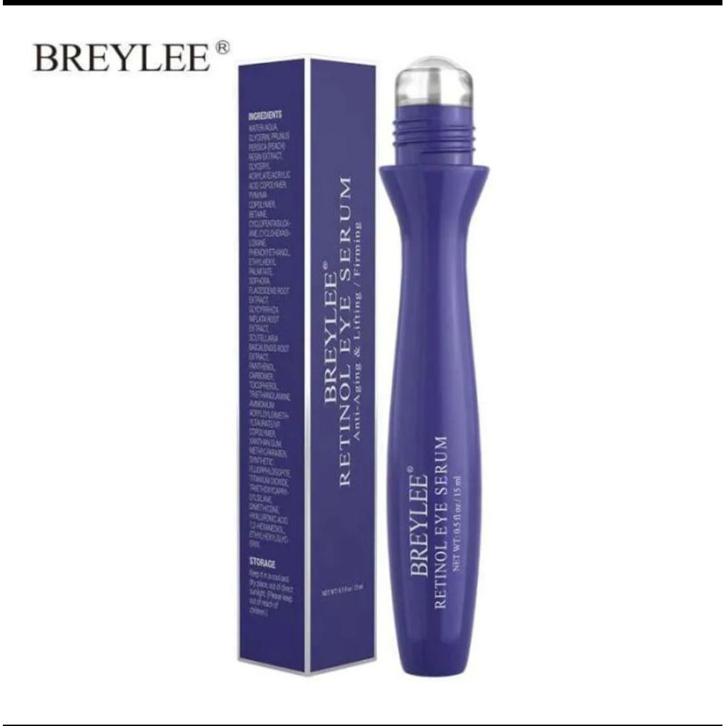 [15ML] NEW BREYLEE Retinol Eye Serum Roller Cream Krim Mata Anti Aging Lifting Firming Dark Circle M