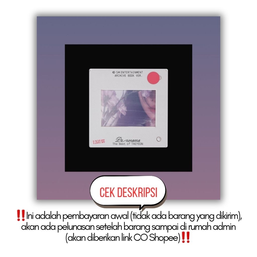 [cek deskripsi] PO Pre Order Album Taeyeon Panorama : The Best of TAEYEON ARCHIVE BOOK / DIGIPACK Ve
