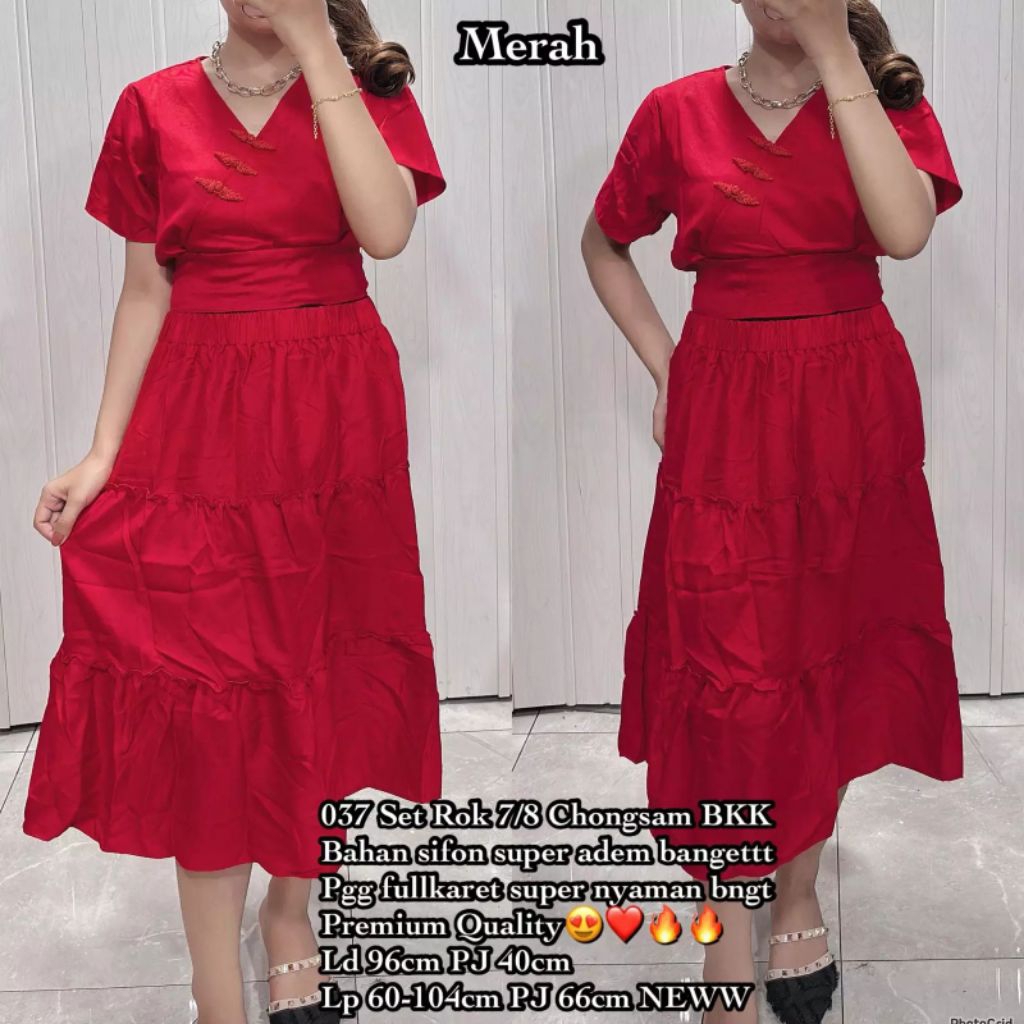 037 stelan rok 7/8 impor bkk