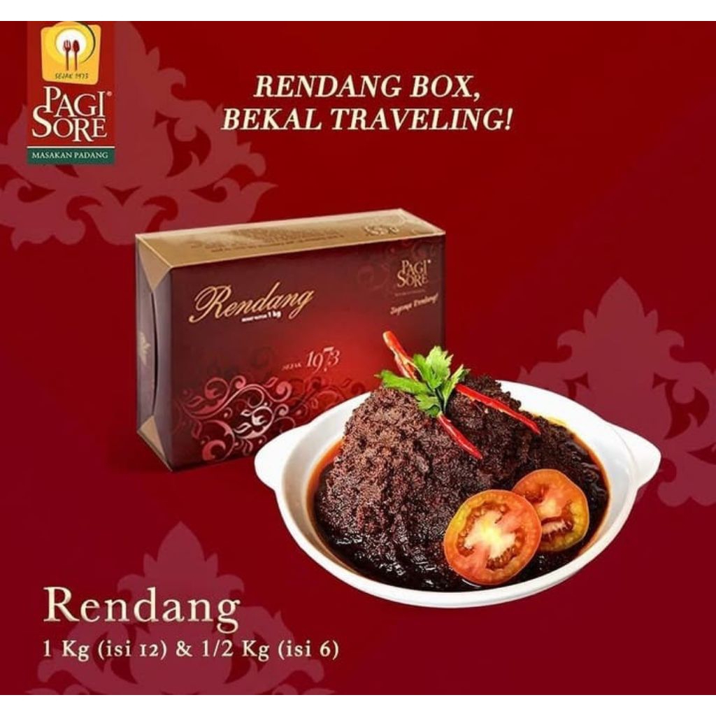 RENDANG DAGING PAGI SORE 500 GRAM RENDANG DAGING PAGI SORE 1000GRAM