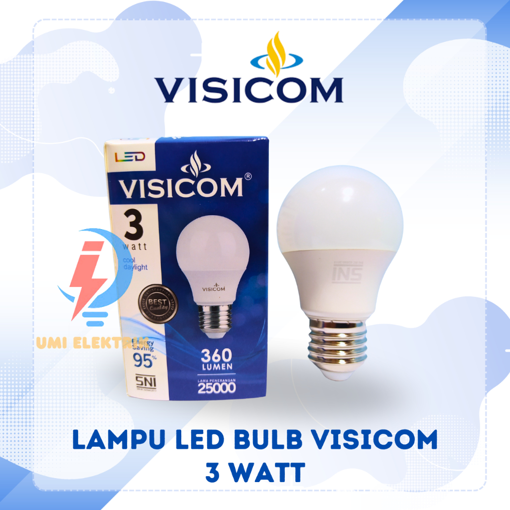 VISICOM LAMPU LED BULB 3 watt visicom