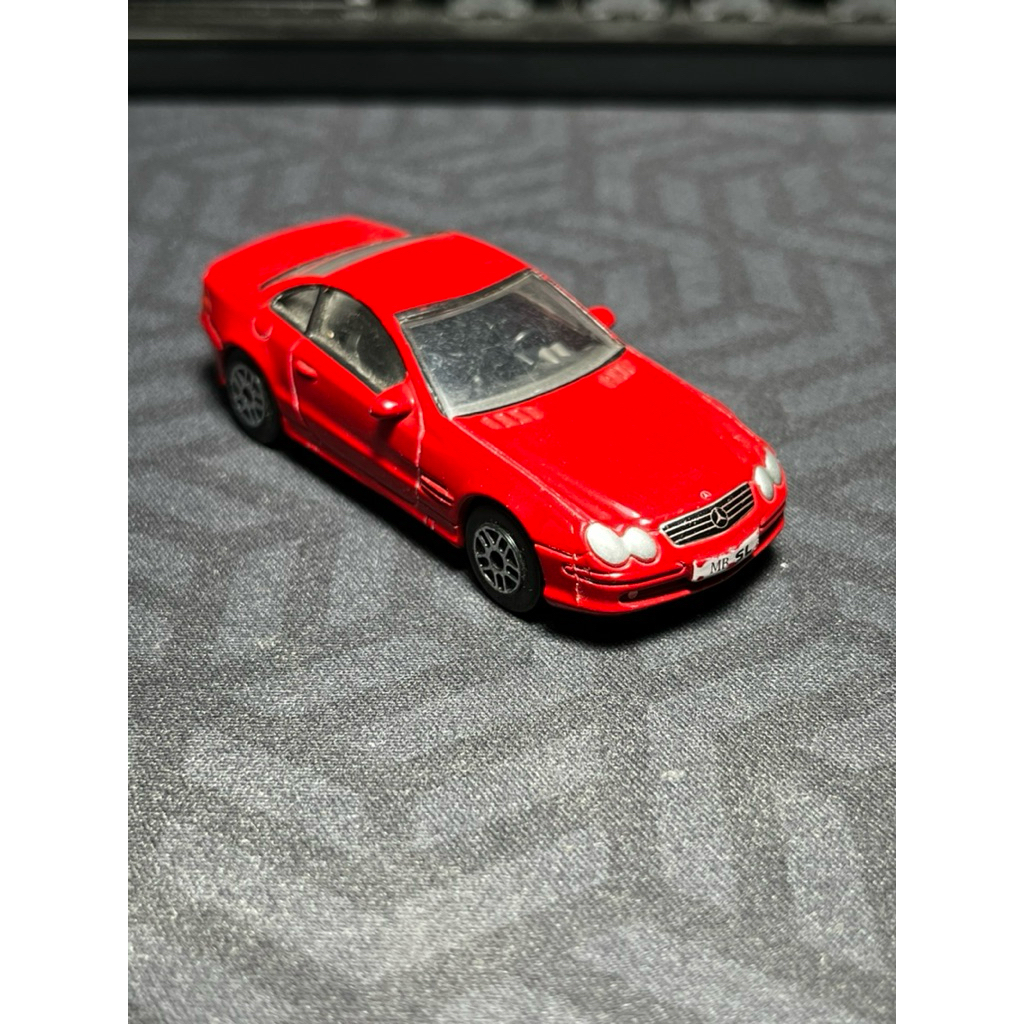 Realtoy diecast mobil mainan mercedes sl coupe merah preloved bekas