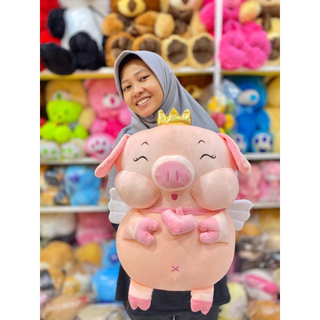 BONEKA BABI / PIGGY GEMOY BONEKA JUMBO BABI  BONEKA PIGGY BABI SOFT QUALITY BONEKA BABI PREMIUM IMPO
