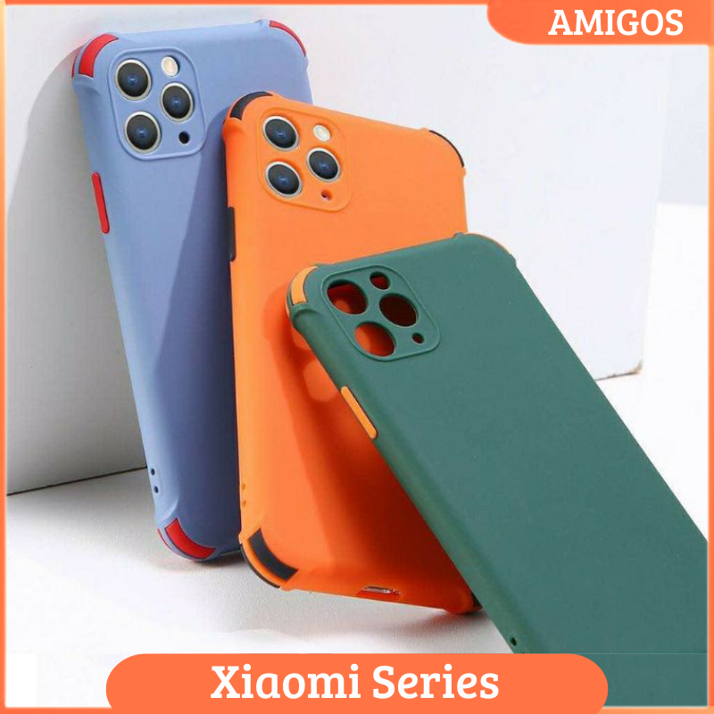 Casing 2Tone Macaron Xiaomi Redmi 9 9C 10 9A 10 10C Note 8 9 10S 10 5G 10 11 Note 11S Note 11 Pro 4G