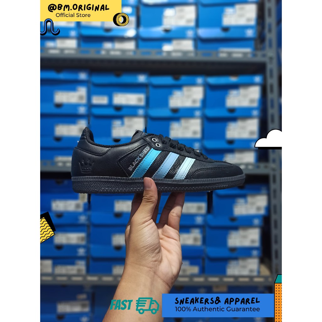 Adidas Samba ADV x Black Sheep x CLTFC Core Black Cloud White Ice Blue JH9594