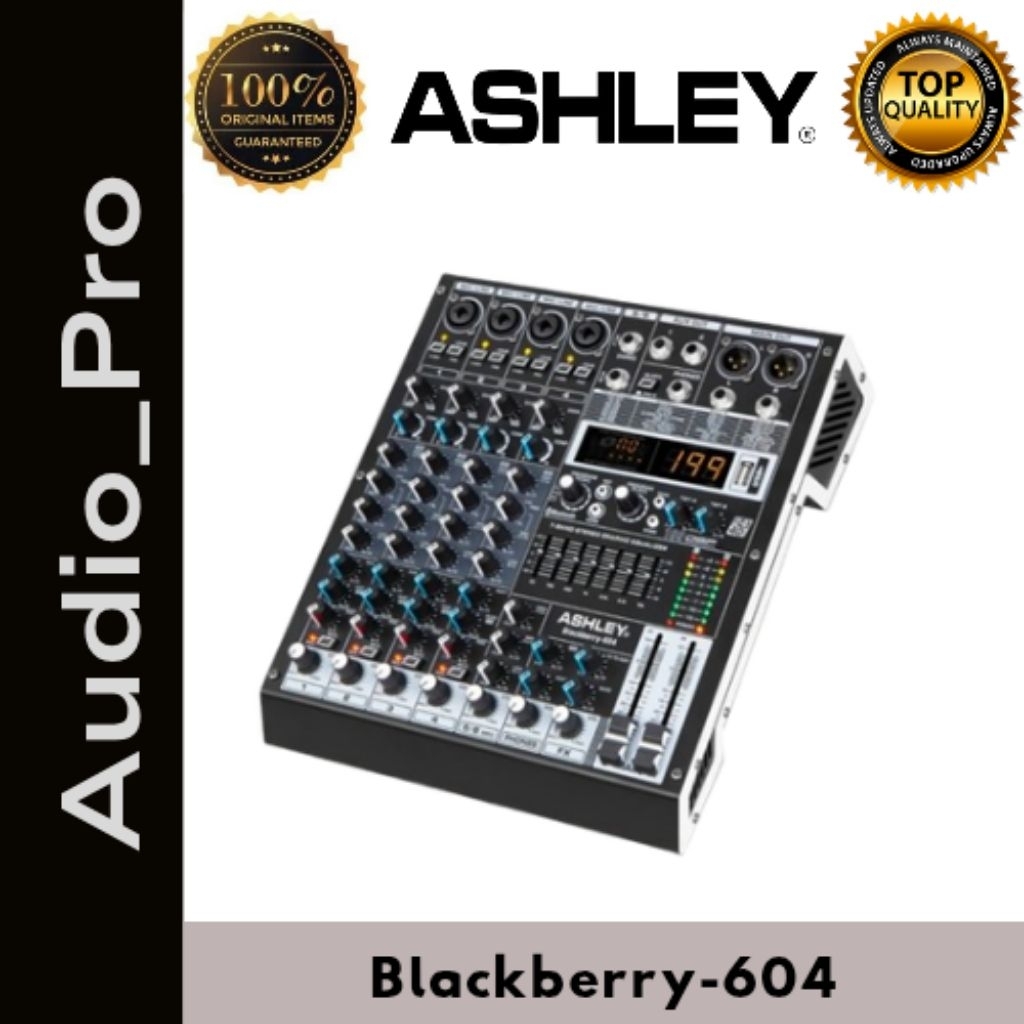 MIXER ASHLEY BLACKBERRY 604 | ASHLEY MIXER 6 CH BLACKBERRY-604