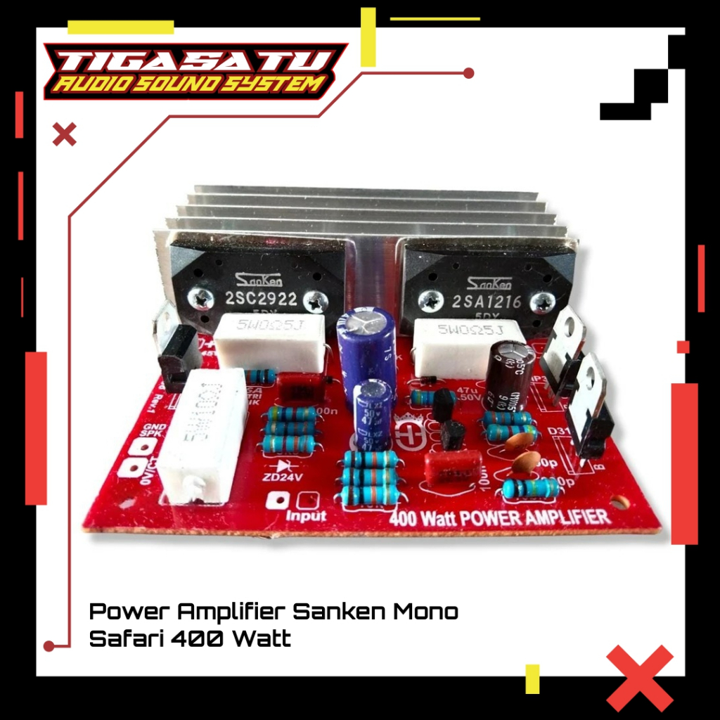 Driver Power Amplifier Sanken Mono Safari 400 Watt