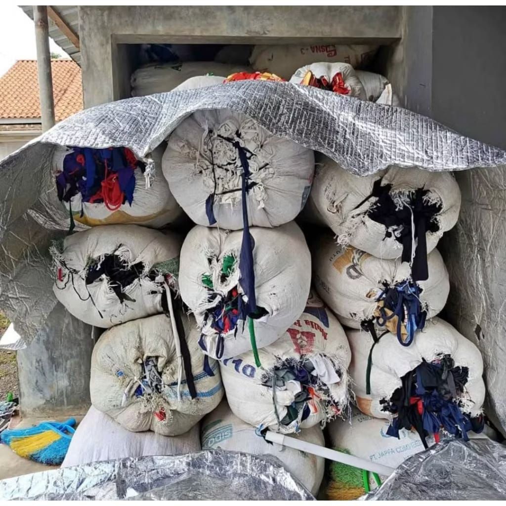 limbah pabrik kain perca sisa produksi daster harga satuan per gram