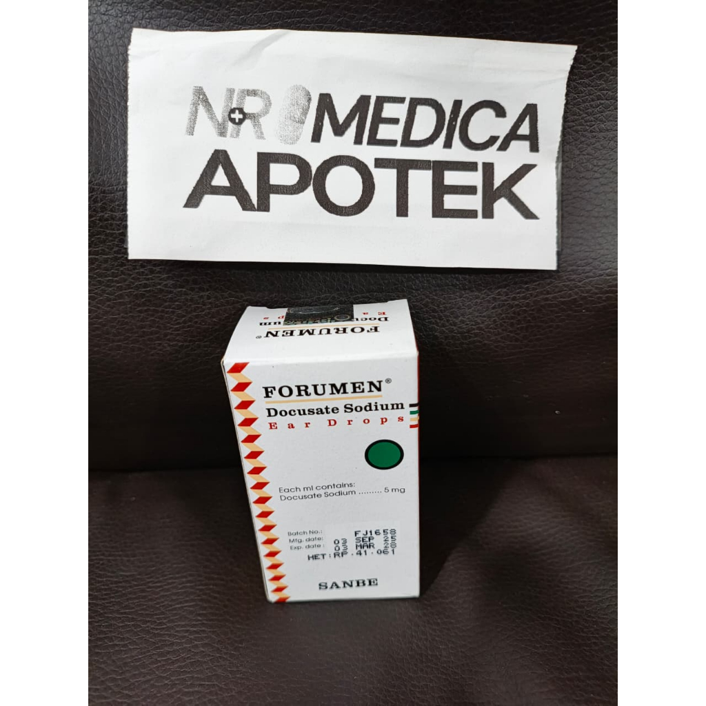 Forumen Tetes Telinga 10mL Untuk membantu mengeluarkan kotoran telinga