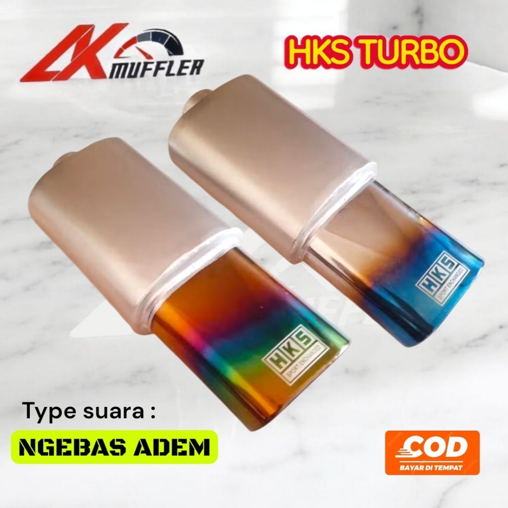 Knalpot HKS Turbo Type Suara Bass Adem