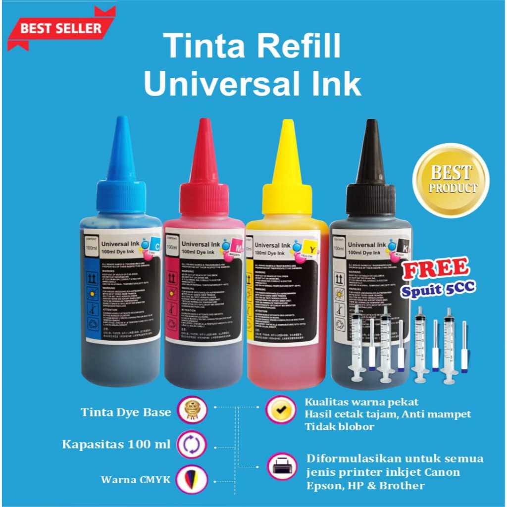 Tinta Refill HP 680 682 Printer HP 2135 2335 2336 2337 2776