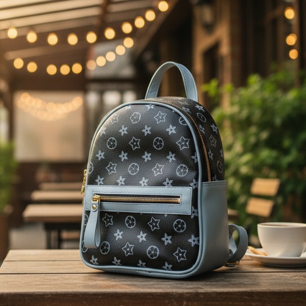 SEOJIN-Tas Punggung-Tas Ransel Mini Wanita Motif Bunga Korean Style/Ransel Sekolah/ Ransel Wanita Ko