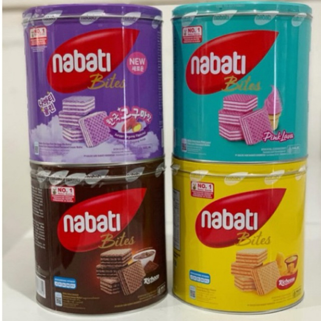 WAFER KALENG NABATI CHESEE / RICHOCO NABATI WHITE / RASA KOREAN GOGUMA 287gr/WAFER NABATI MURAH/WAFE