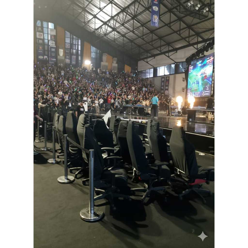 JASA Penyewaan Kursi Gaming Event Besar MOBILE LEGEND BANG BANG, PUBG, VALORANT, berkualitas, HARGA 