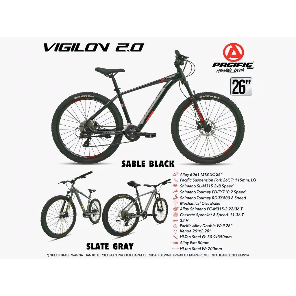Sepeda MTB PACIFIC VIGILON 2.0