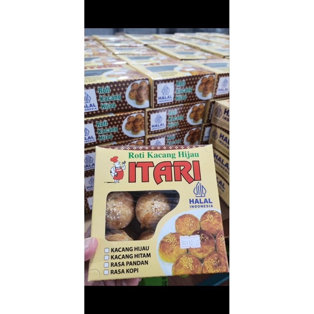 Roti Kacang Hijau ITARI / Pia Kacang hijau / Kue Kacang Hijau Halal