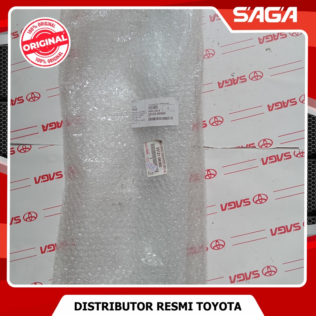 SAGA | List Grill Depan Atas Radiator Hilux Double Cabin 2008-2011 Original 53121-0K060