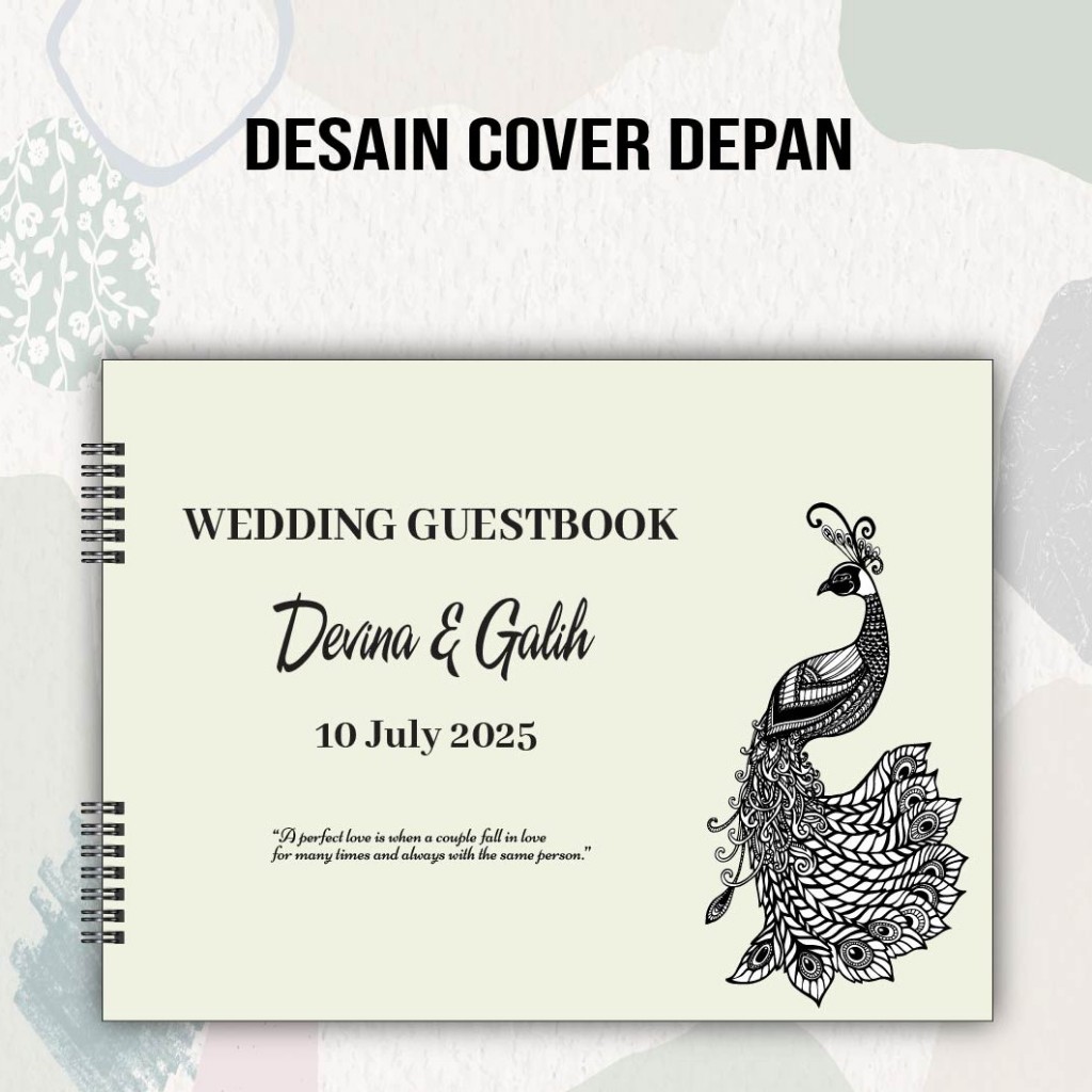 Guest Book Wedding Buku Tamu Pernikahan Custom Hard Cover Premium Kekinian Termurah By SPESIALIS BUK