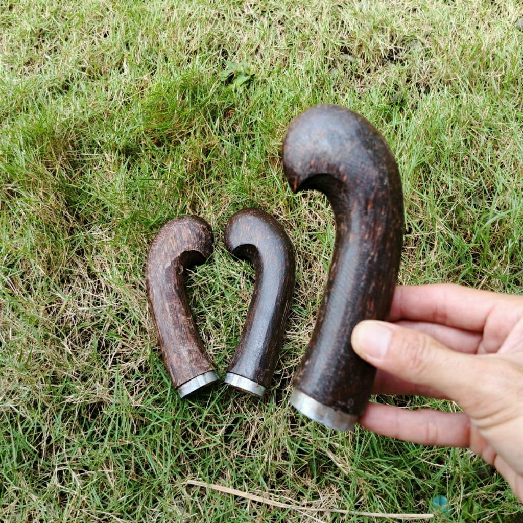 Gagang Golok Kayu Ruyung Aren