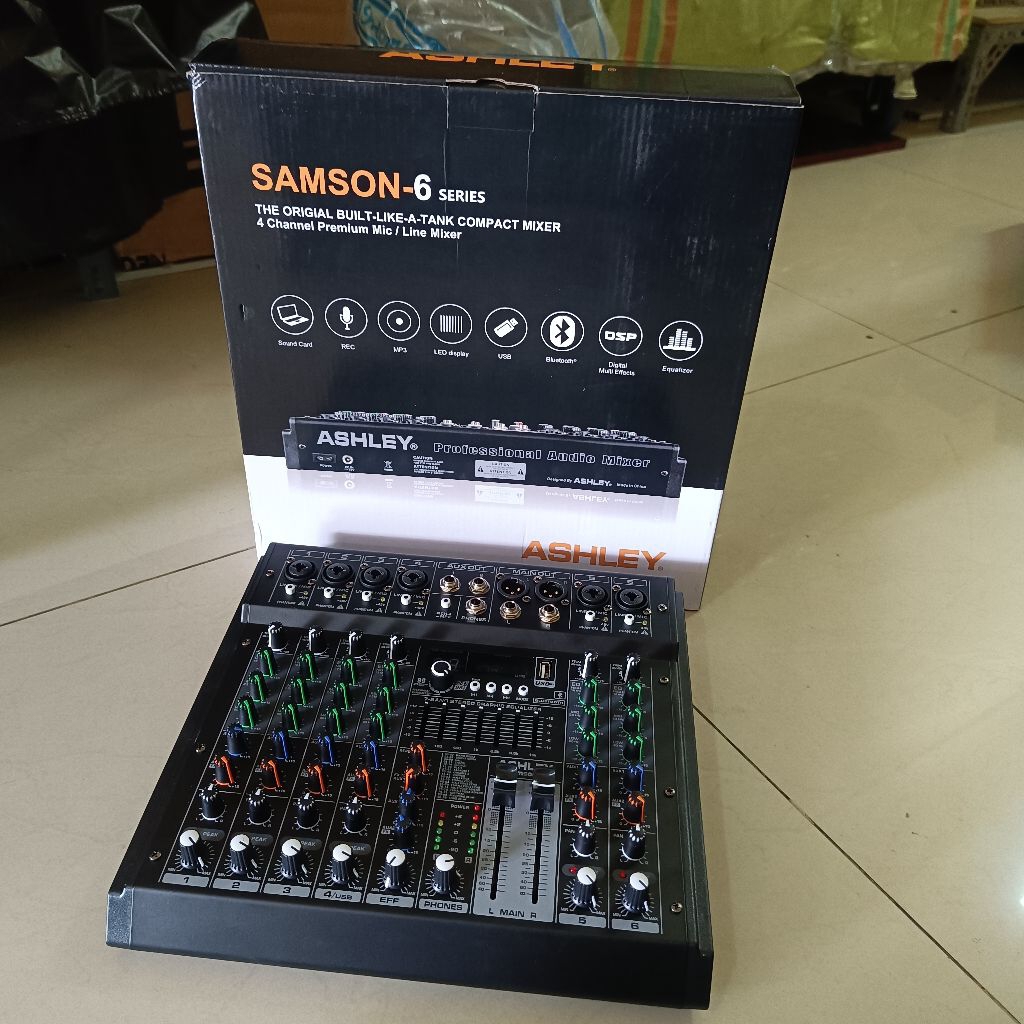 Mixer Ashley Samson 6 Original Mixer audio 6 channel Ashley Samson 6 Original Mixer Ashley Samson 6
