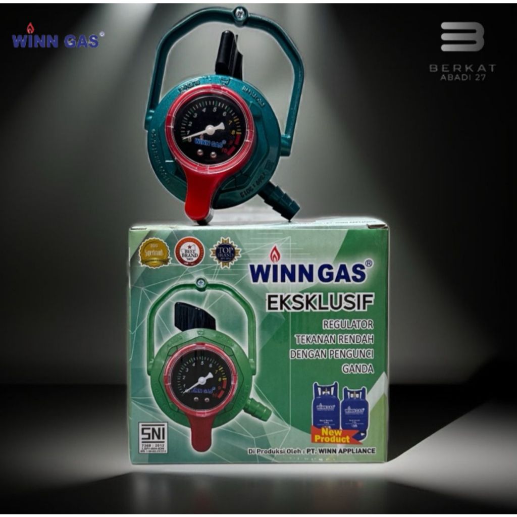 Regulator Gas WINN W-800 Meter EKSKLUSIF DOUBLE LOCK | Tekanan Stabil & Aman