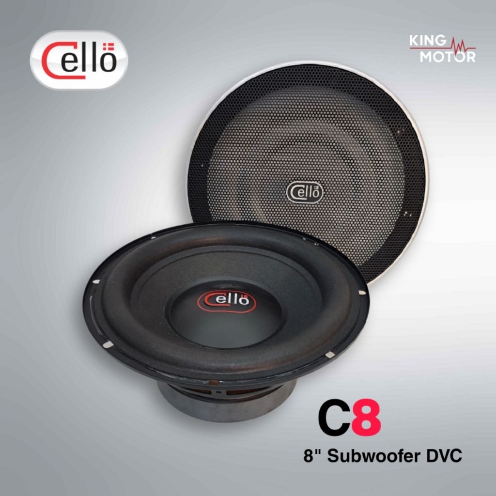 Cello C8 - Subwoofer 8" Inch DVC Double Voice Coil